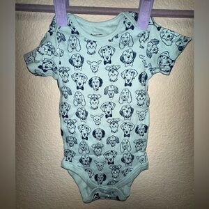 Blue dog onesie